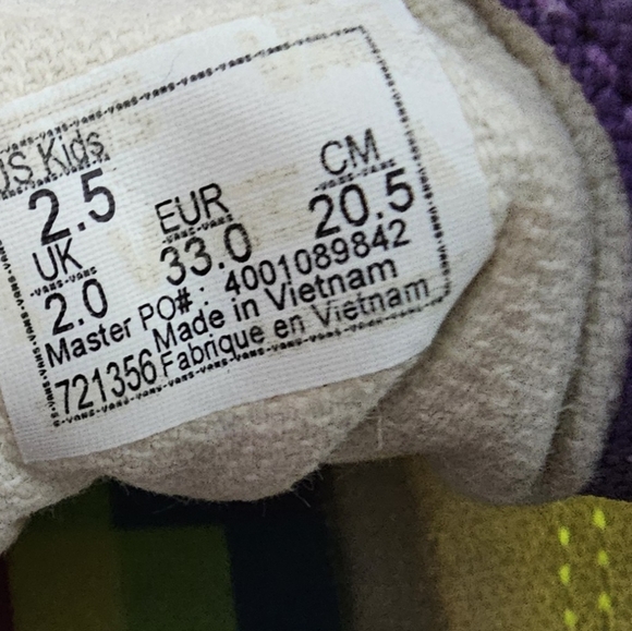 VANS Off The Wall Girls Color Block Shoes, Sneakers - Picture 9 of 9